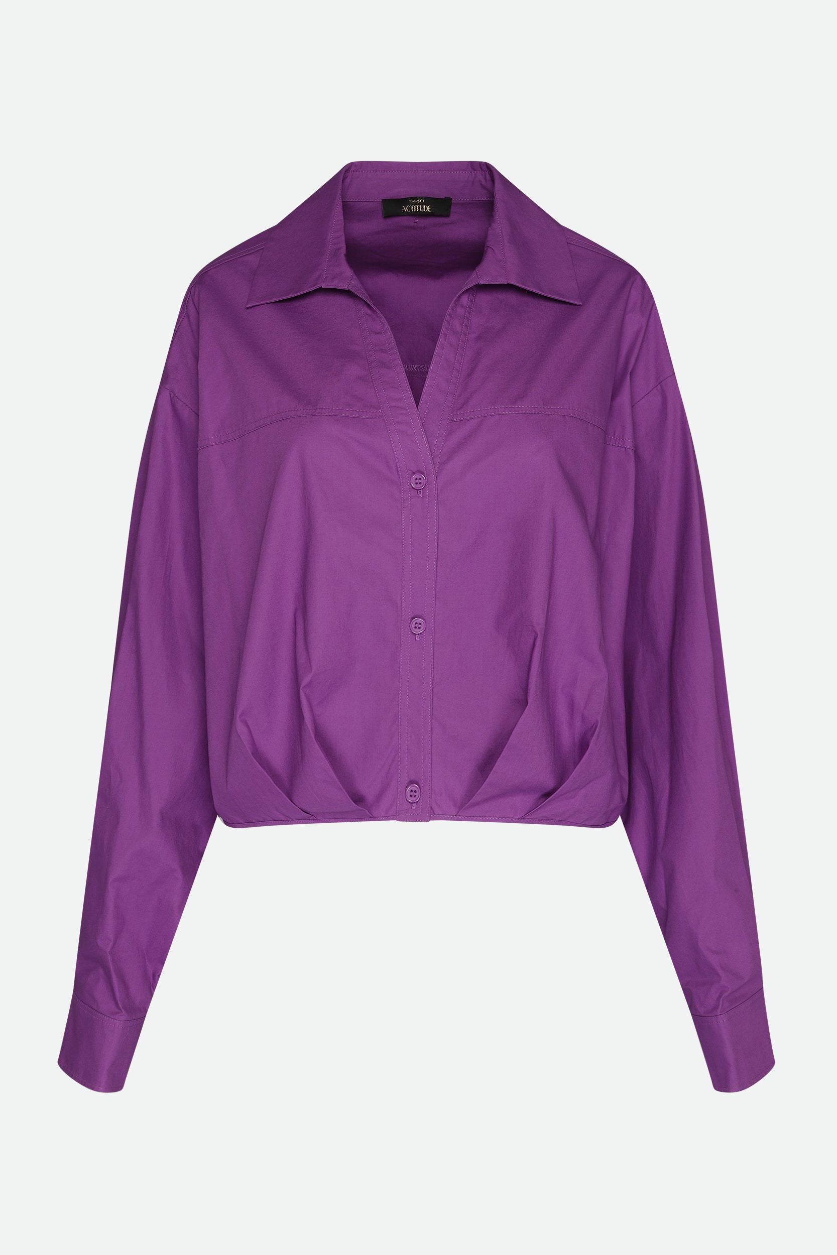 Twinset Camicia Cropped Viola