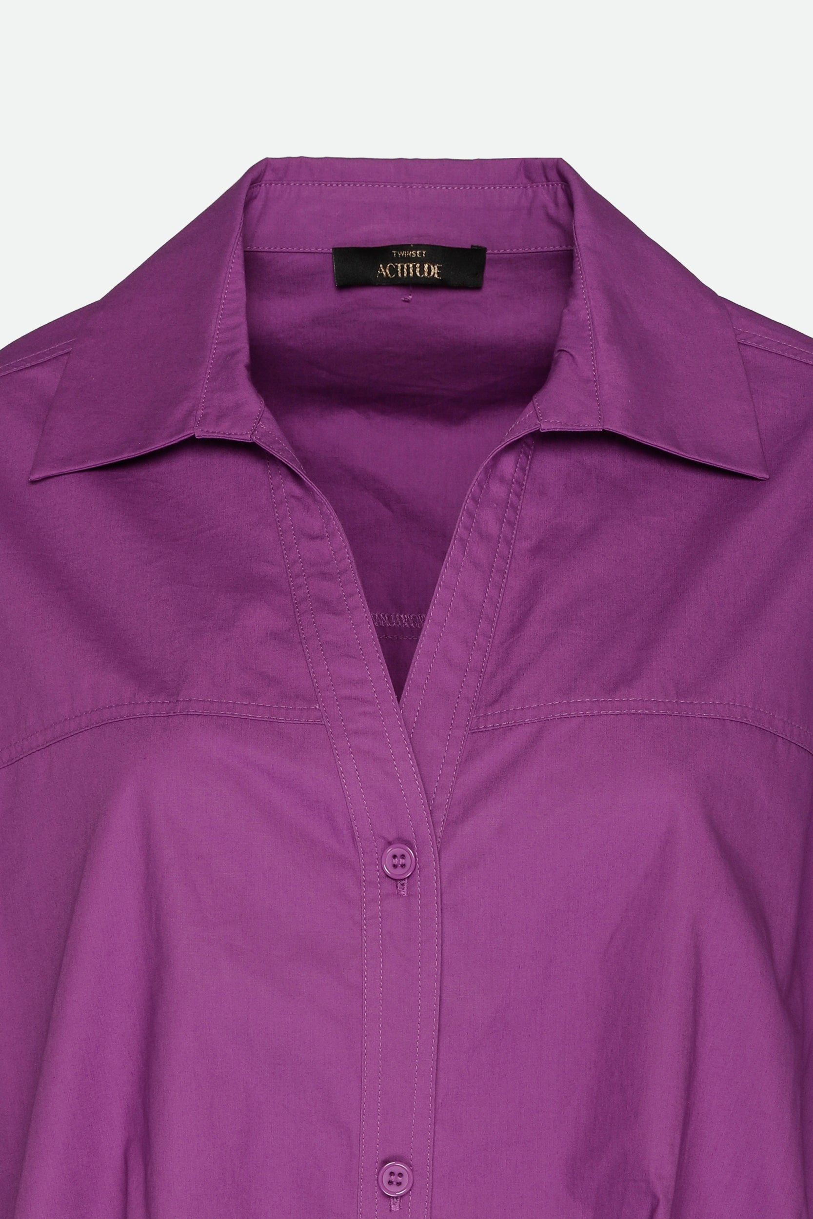 Twinset Camicia Cropped Viola