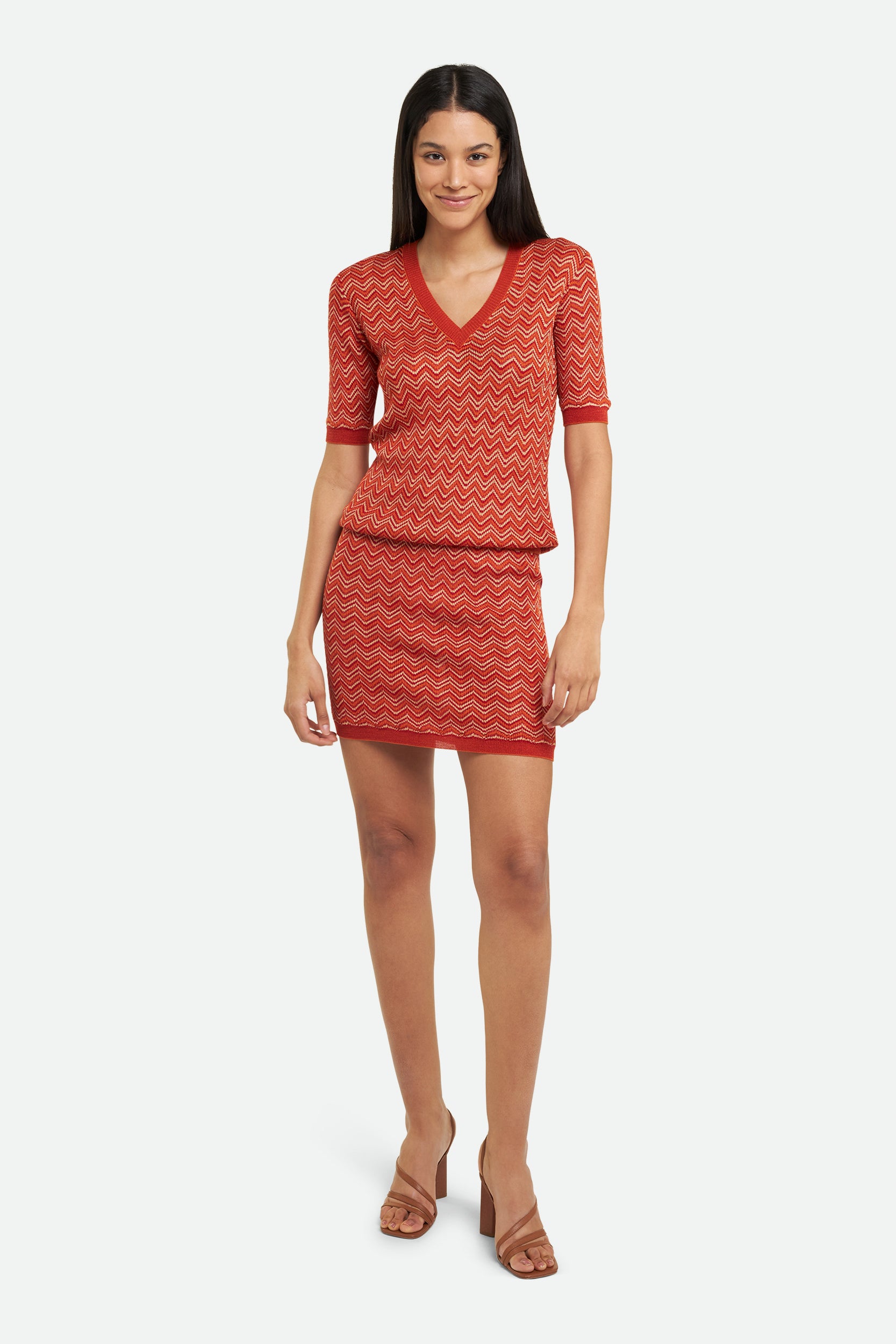 Missoni red dress hotsell