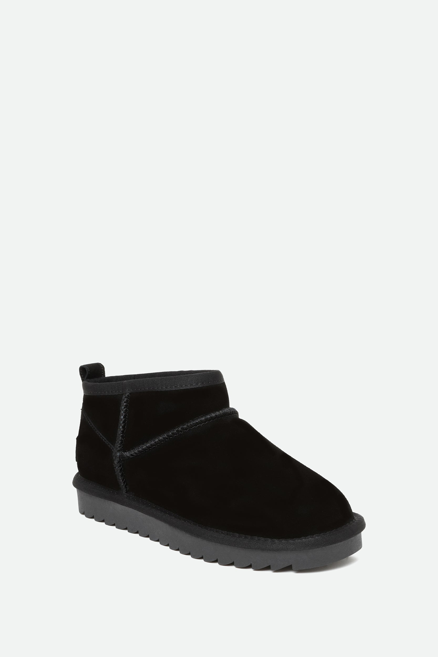 Colors of California Black Suede Low Boot