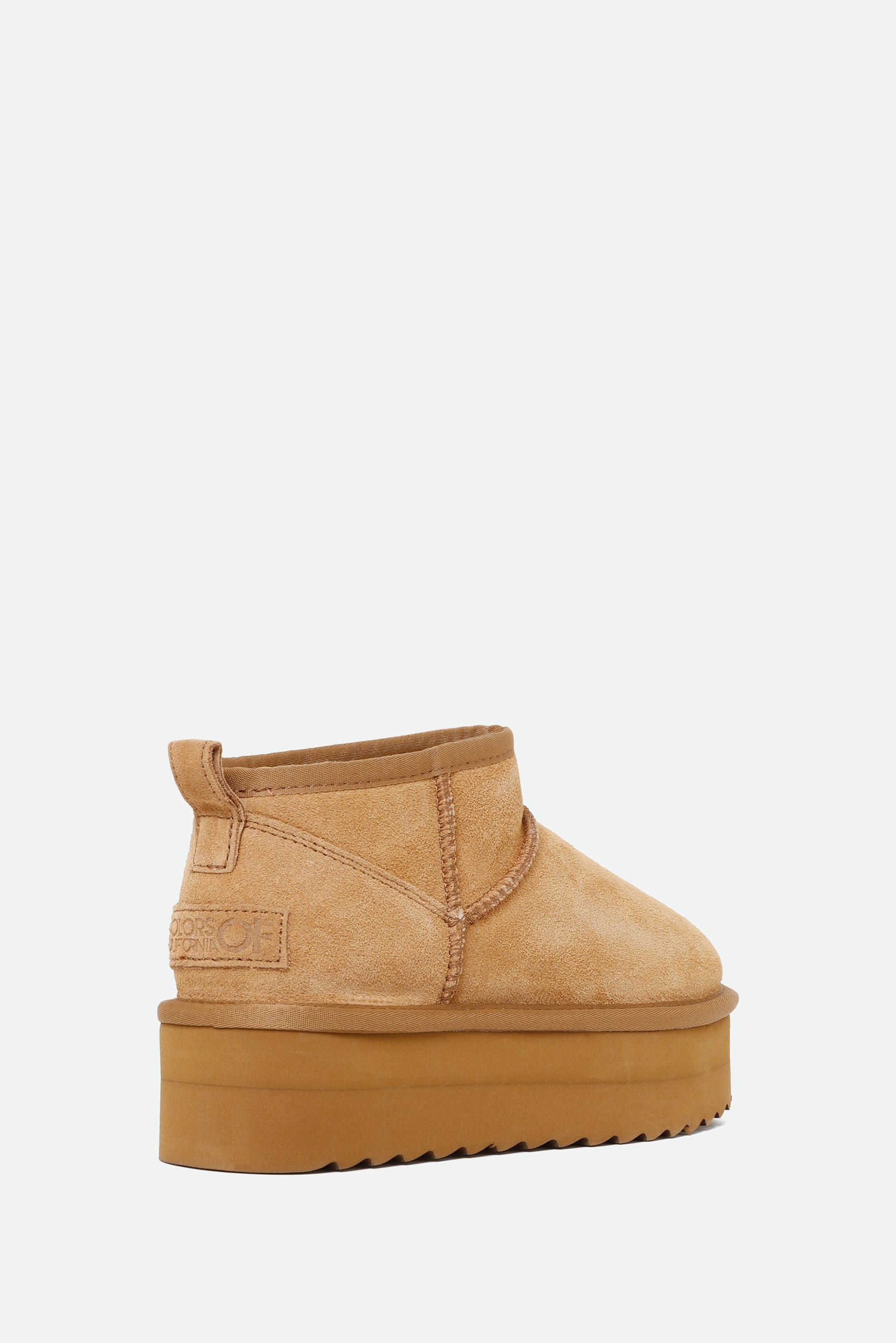 Colors of California Cognac Platform Ankle Boot