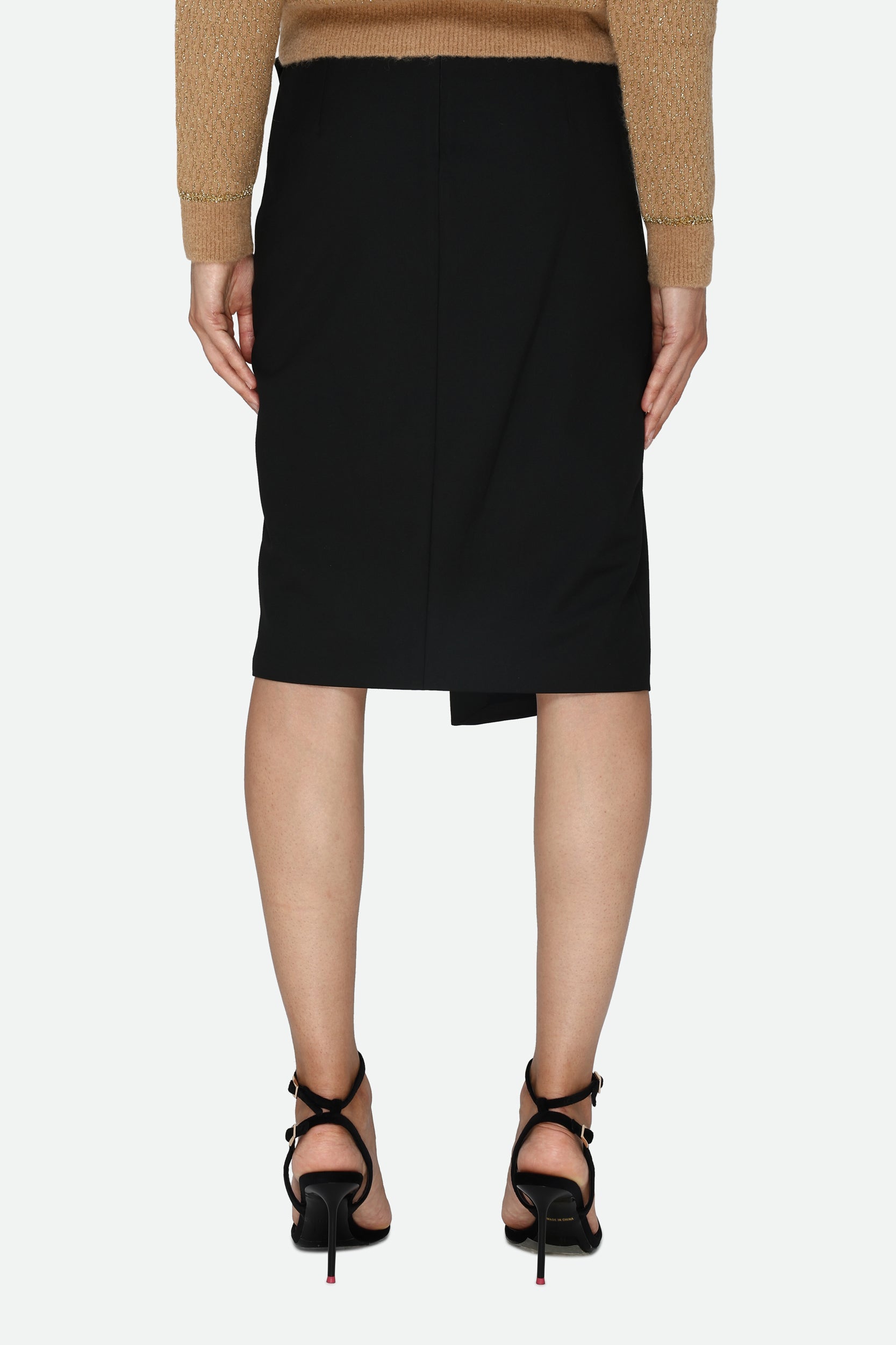 Pinko Black Midi Skirt