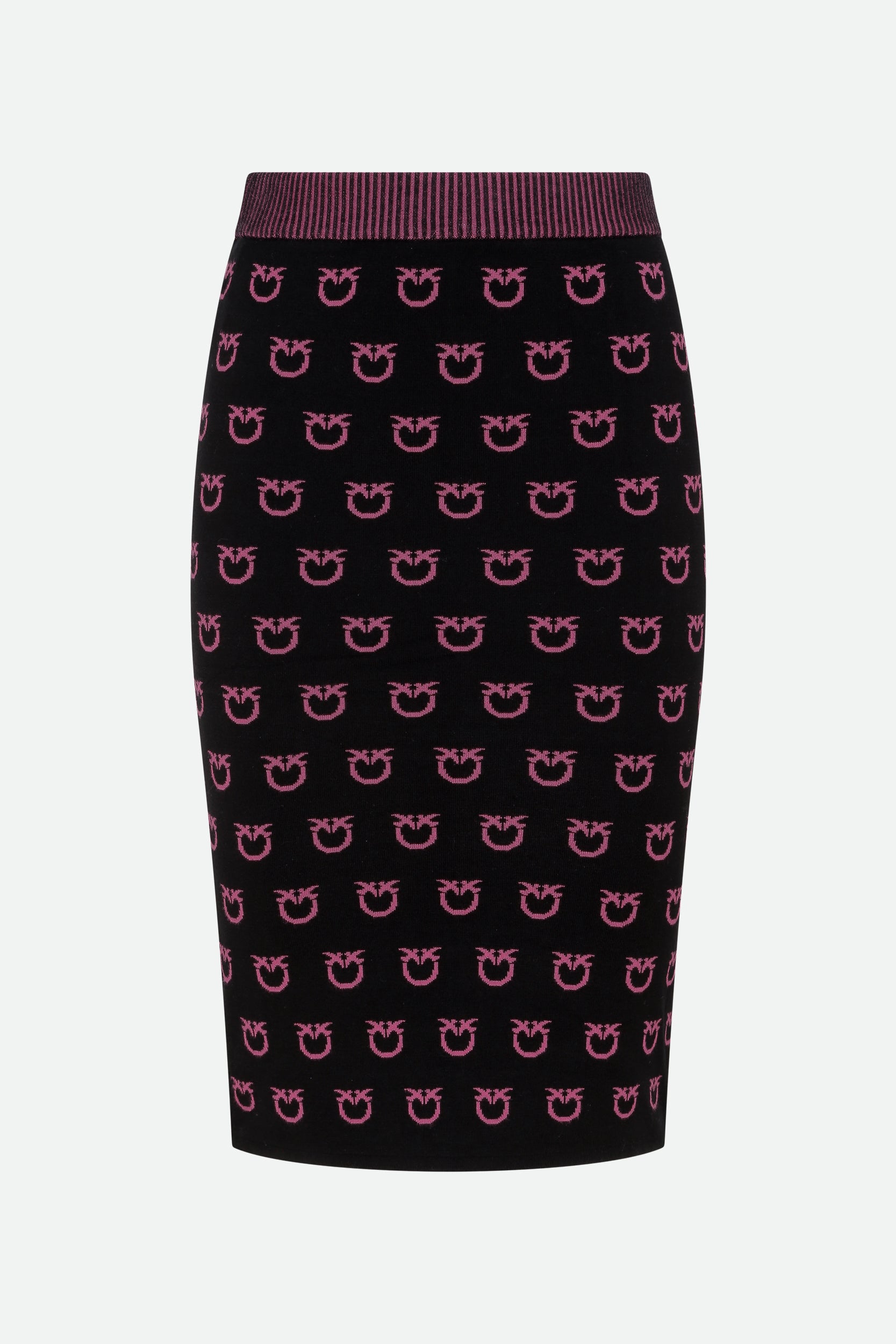 Pinko Multicolored Logo Midi Skirt