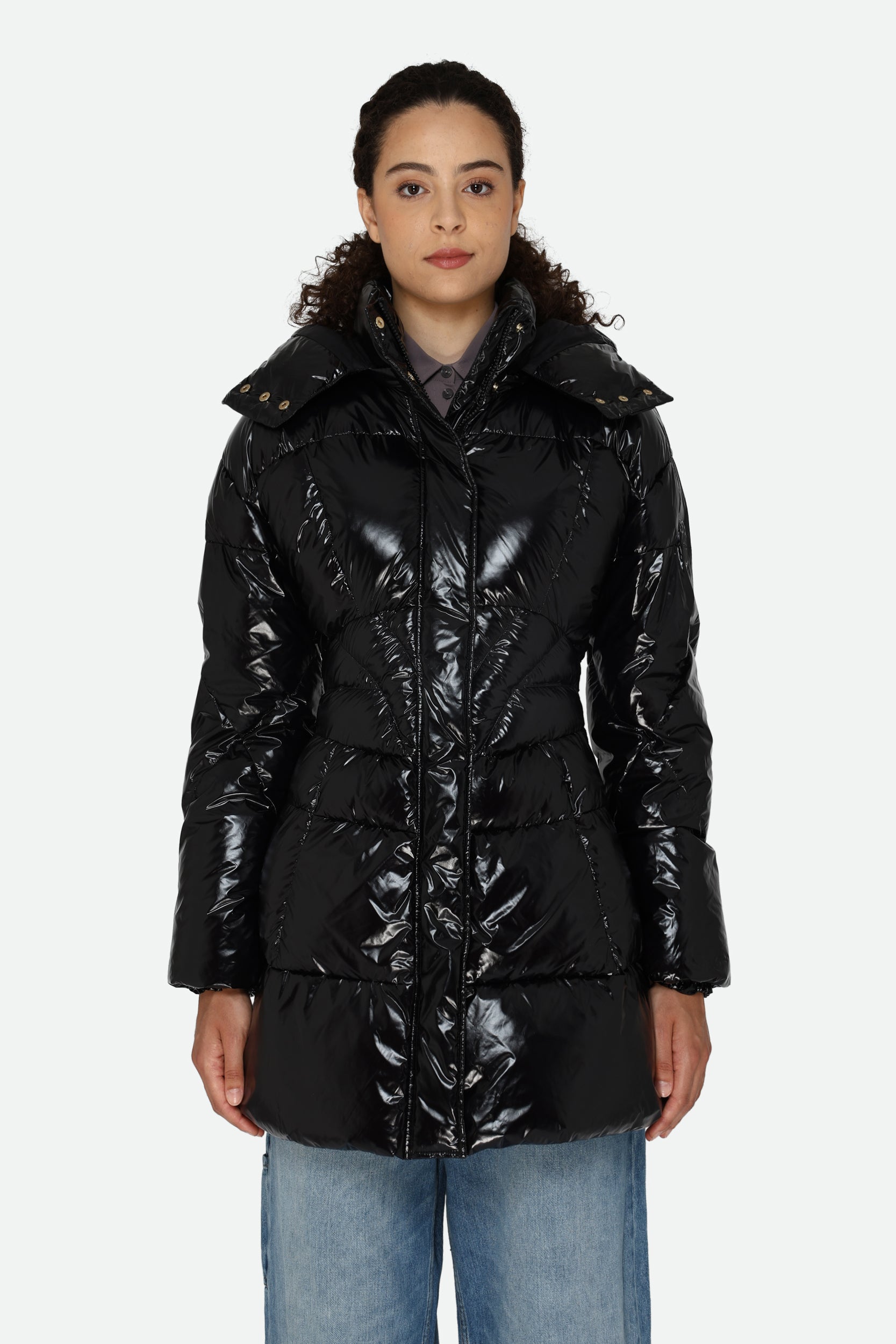 Pinko Black Down Jacket