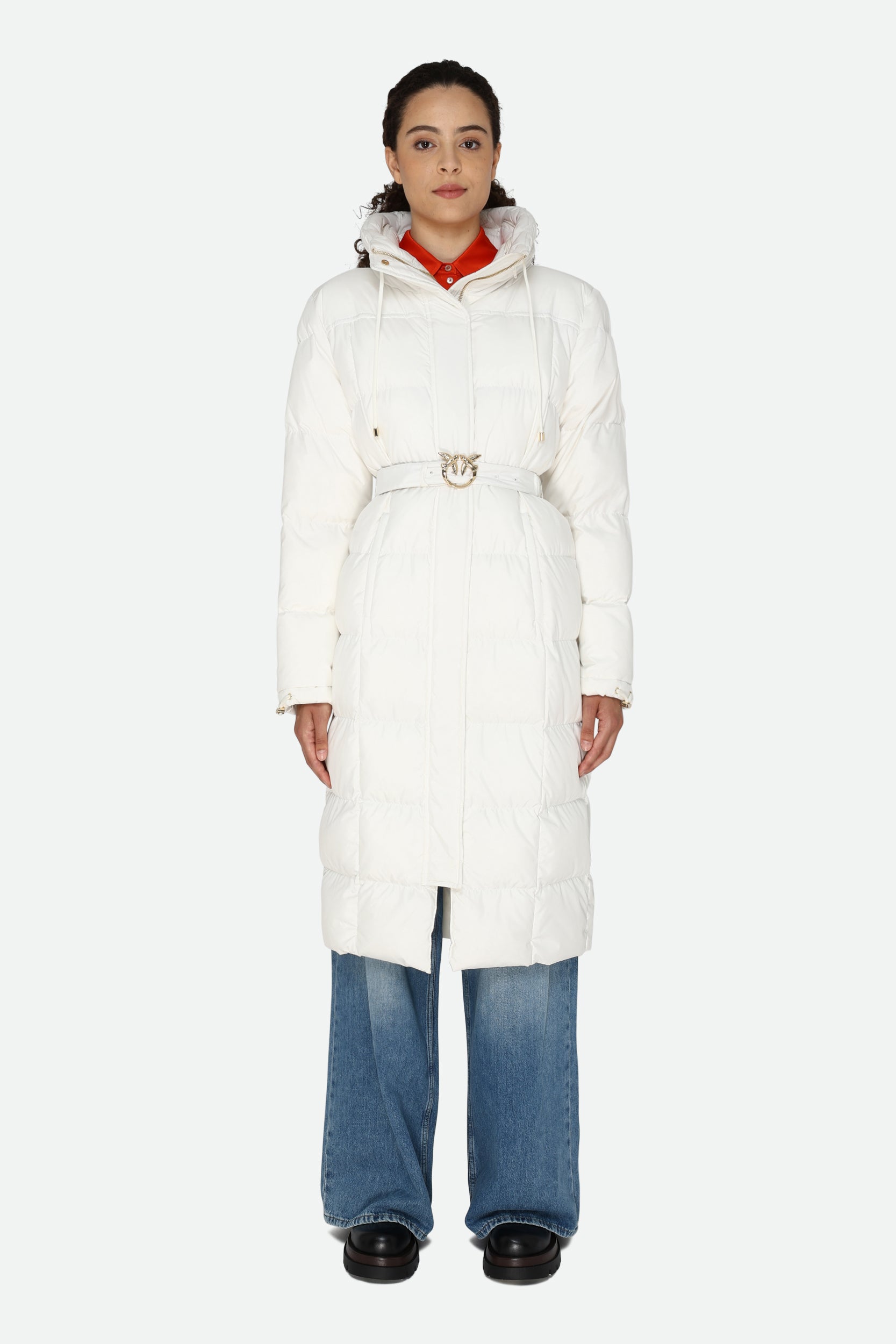 Pinko White Down Jacket