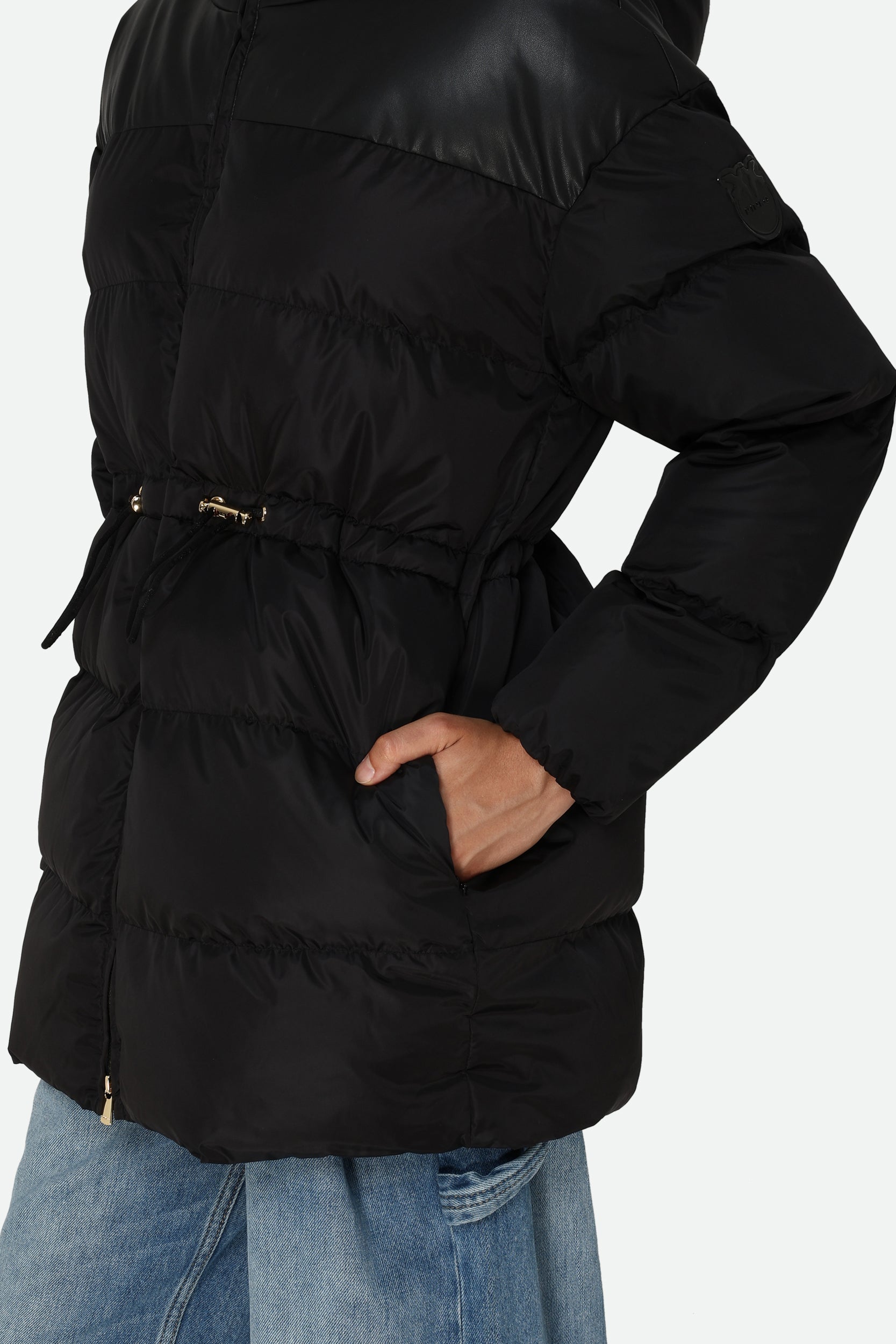 Pinko Black Down Jacket