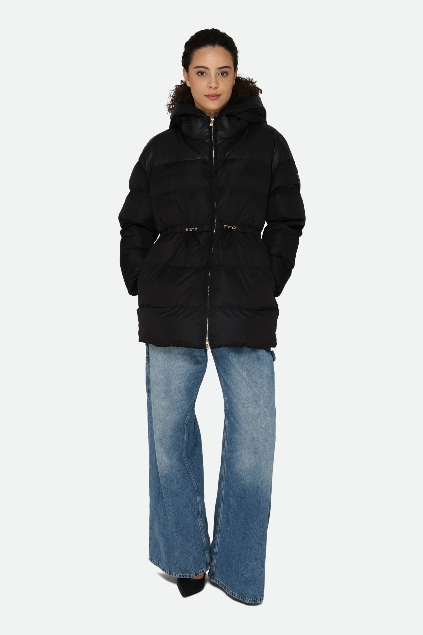 Pinko Black Down Jacket