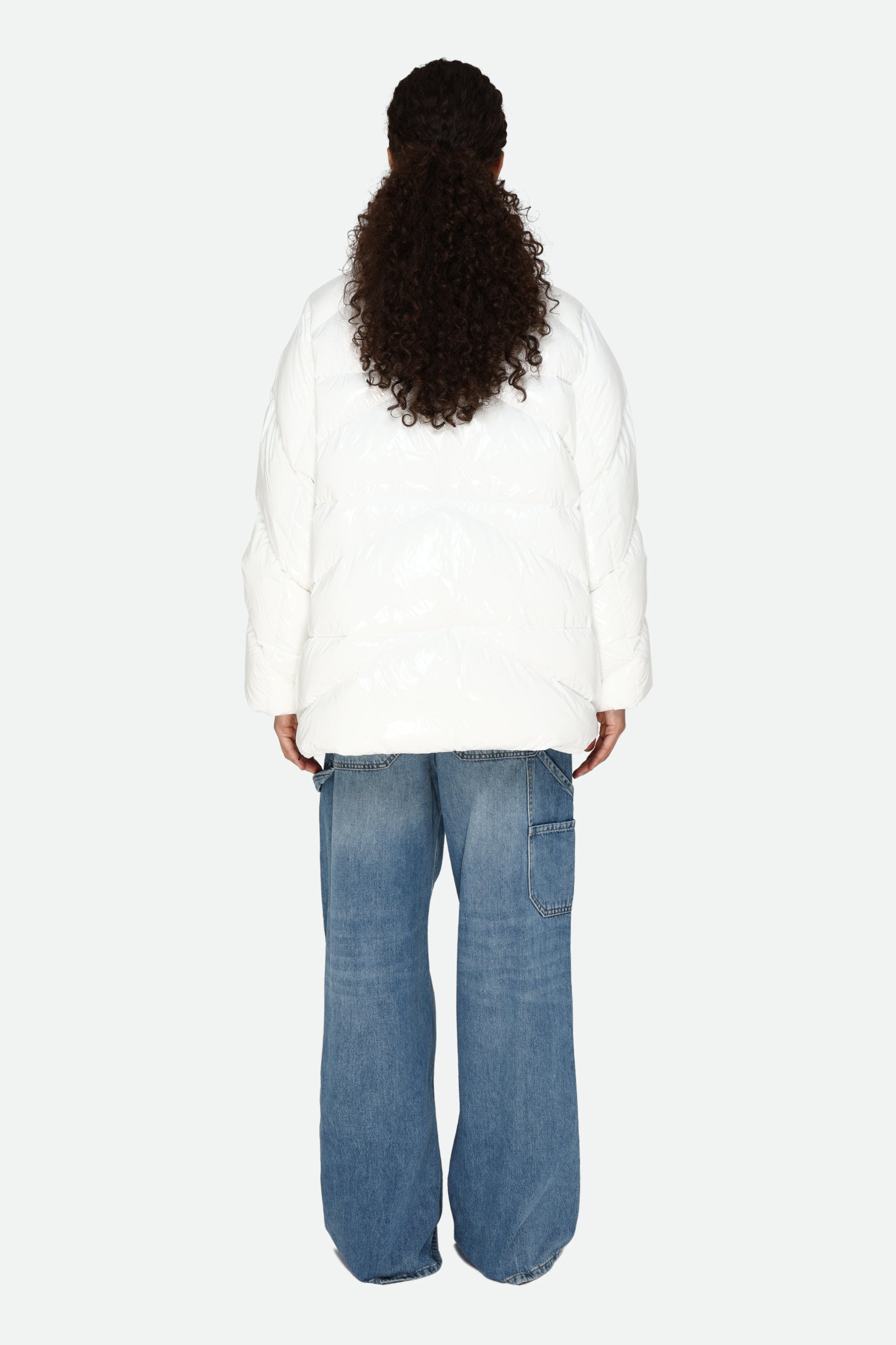 Pinko White Down Jacket