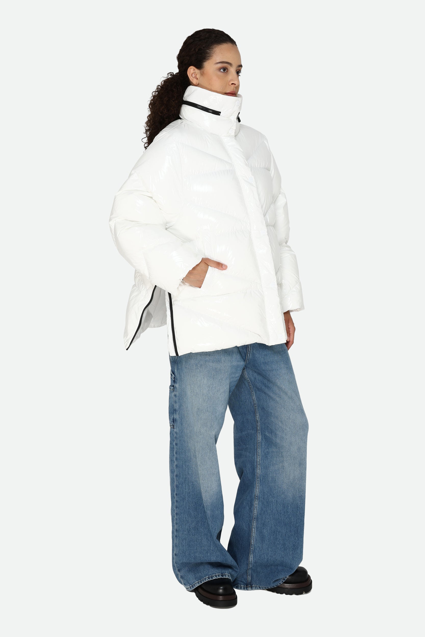 Pinko White Down Jacket