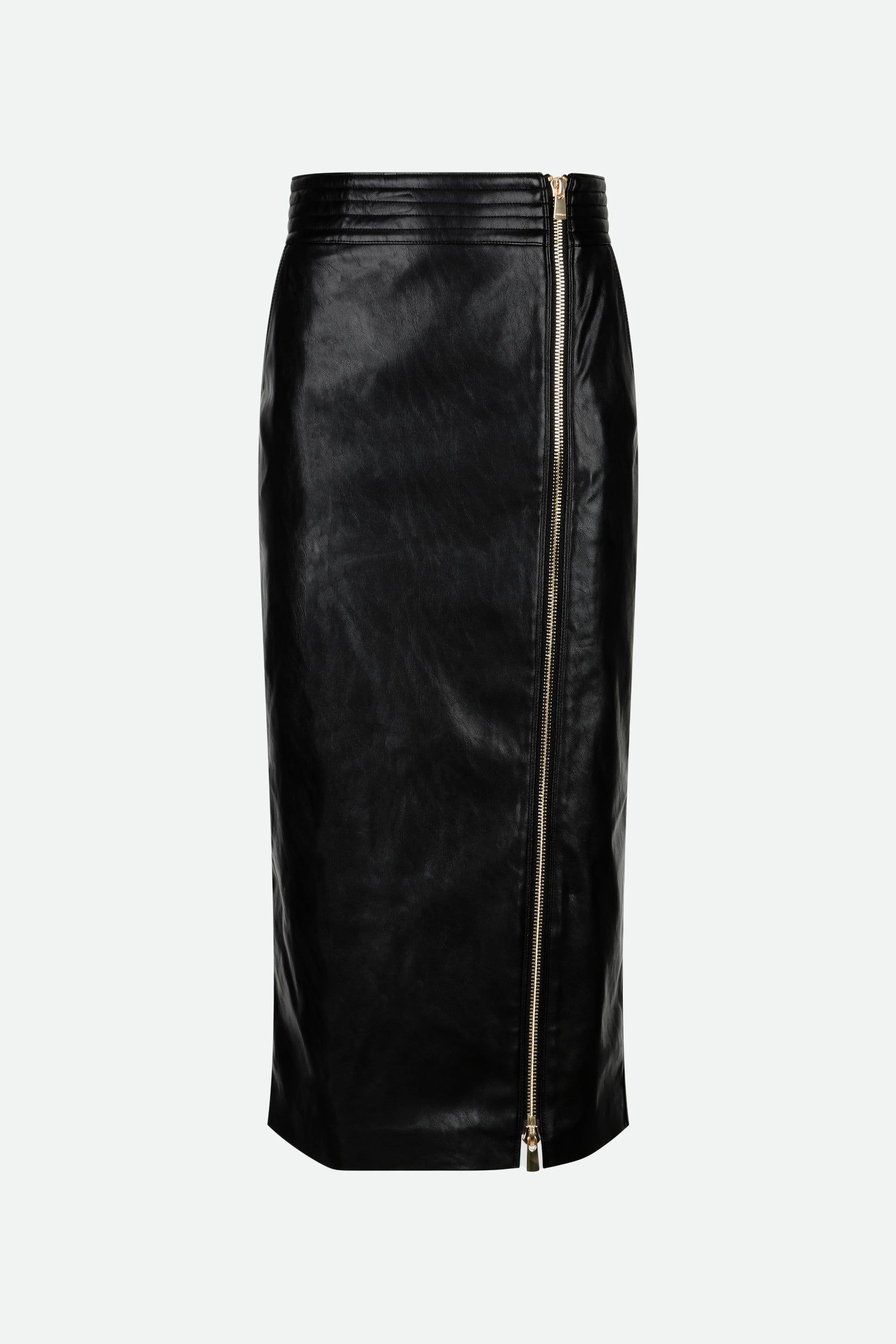 Pinko Longuette Black Faux Leather