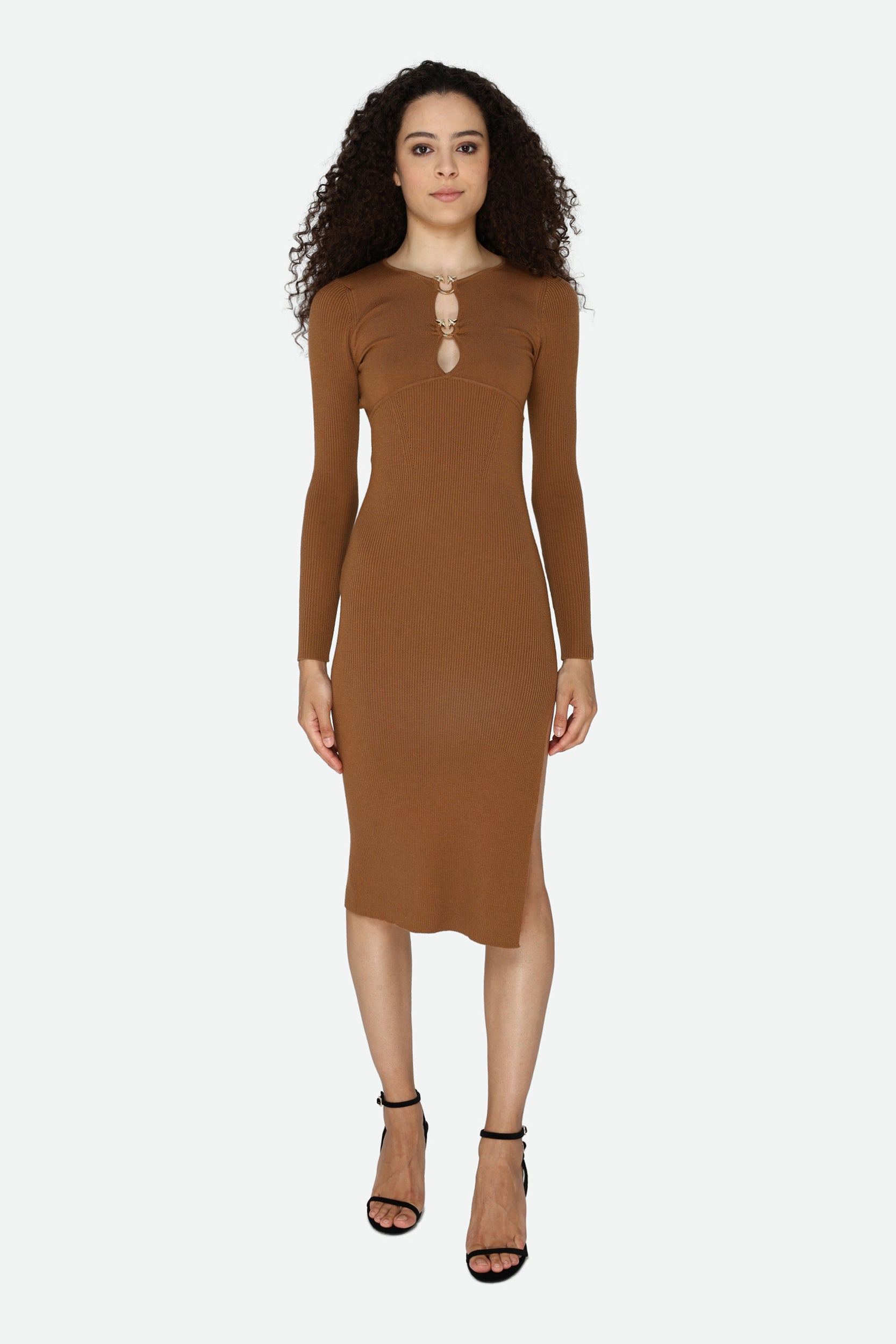 Pinko Brown Sheath Dress