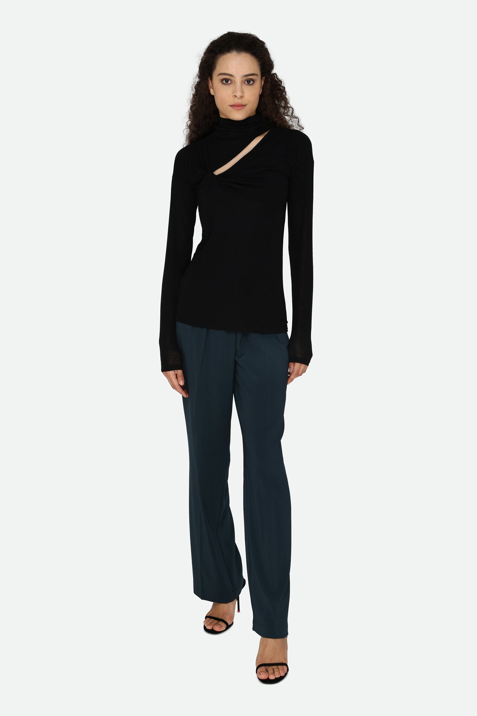 Pinko Black Turtleneck Sweater