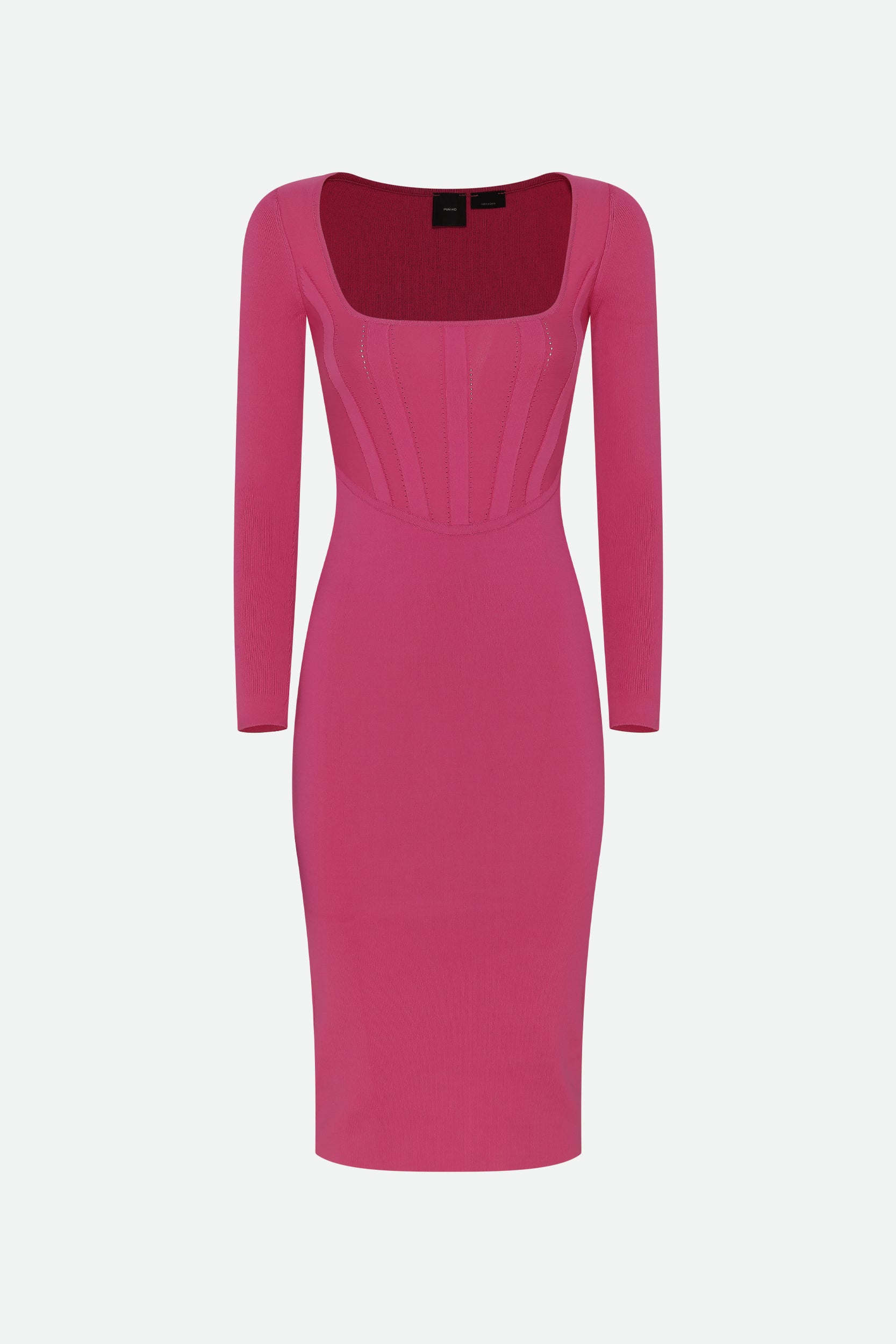 Pinko Fuchsia Midi Sheath Dress