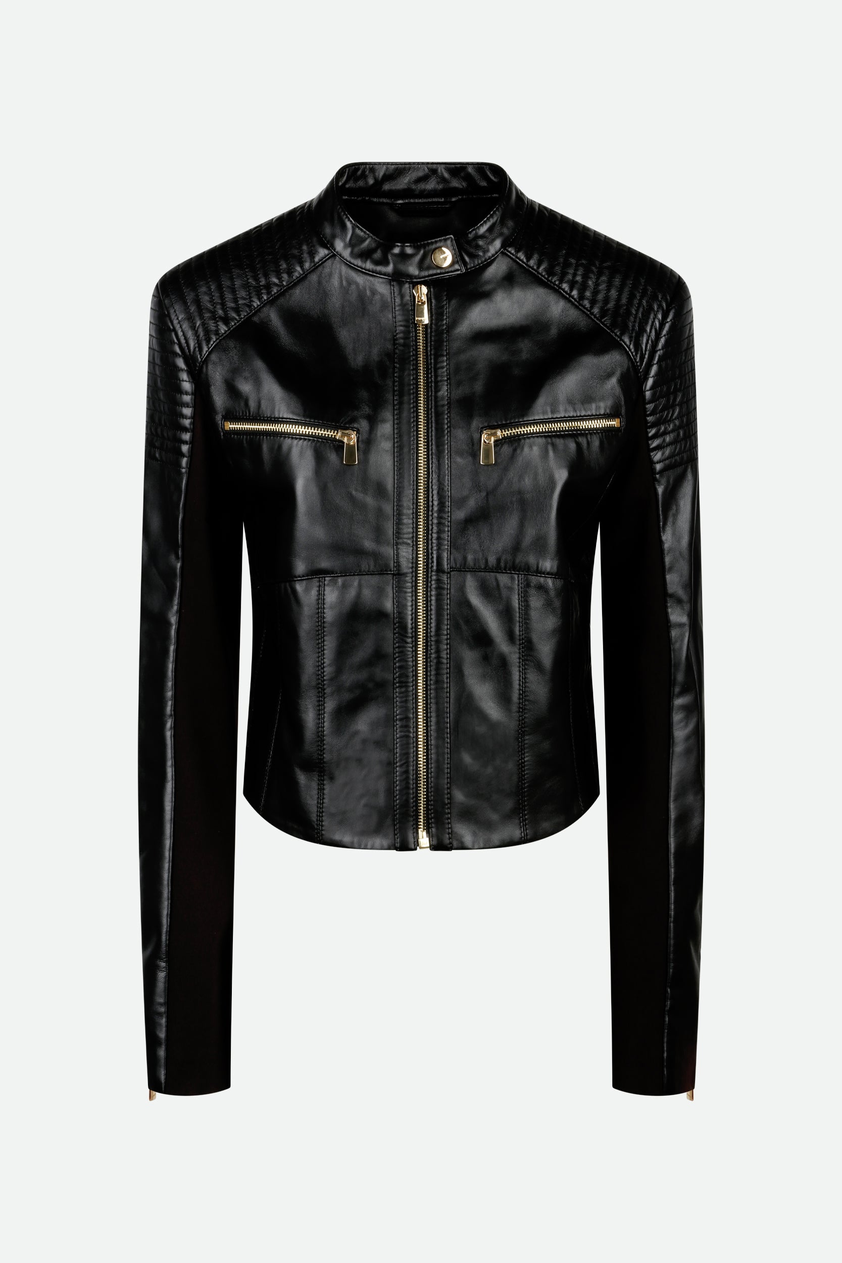 Pinko Leather Jacket Black