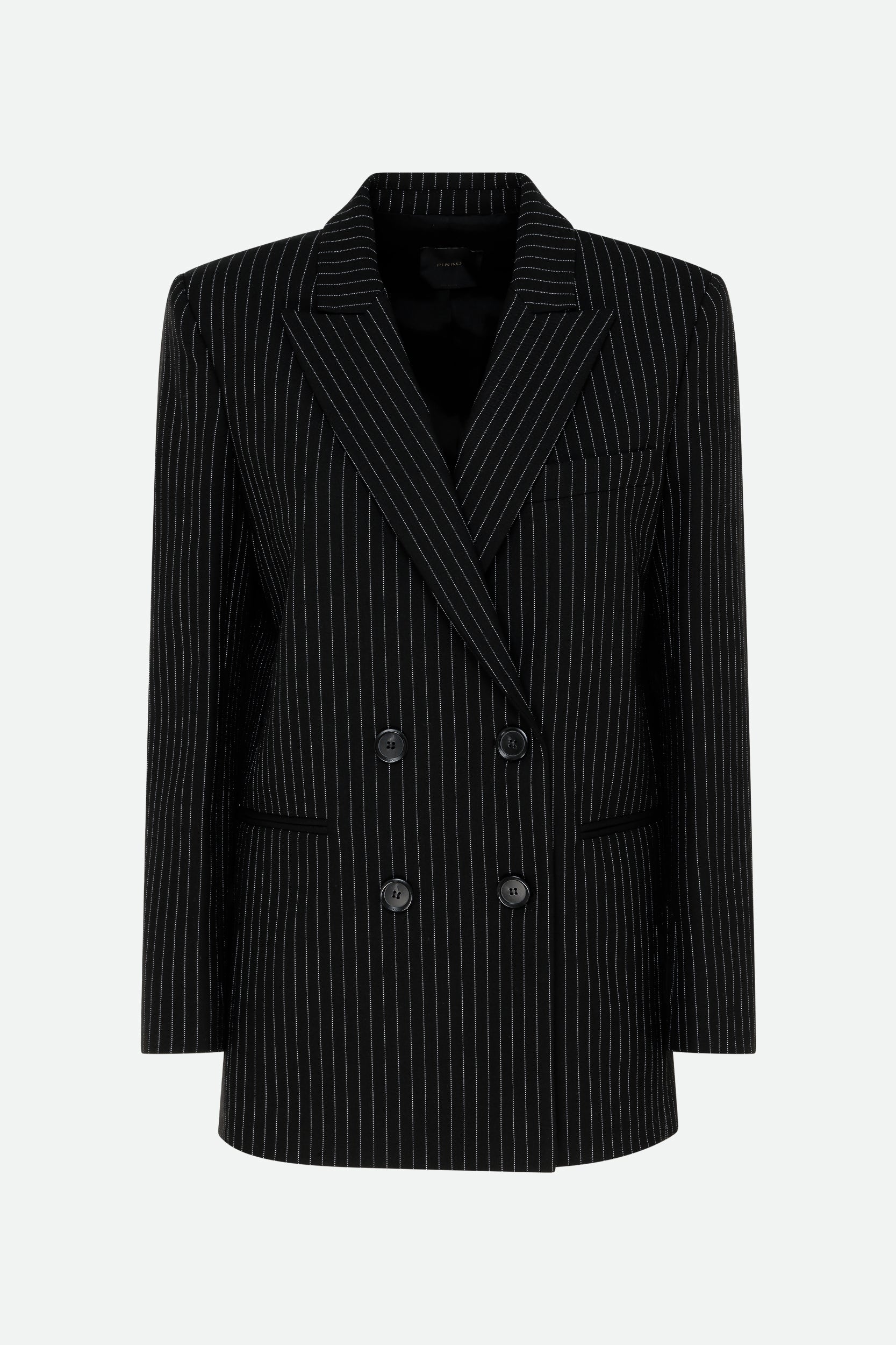 Pinko Black Pinstripe Blazer