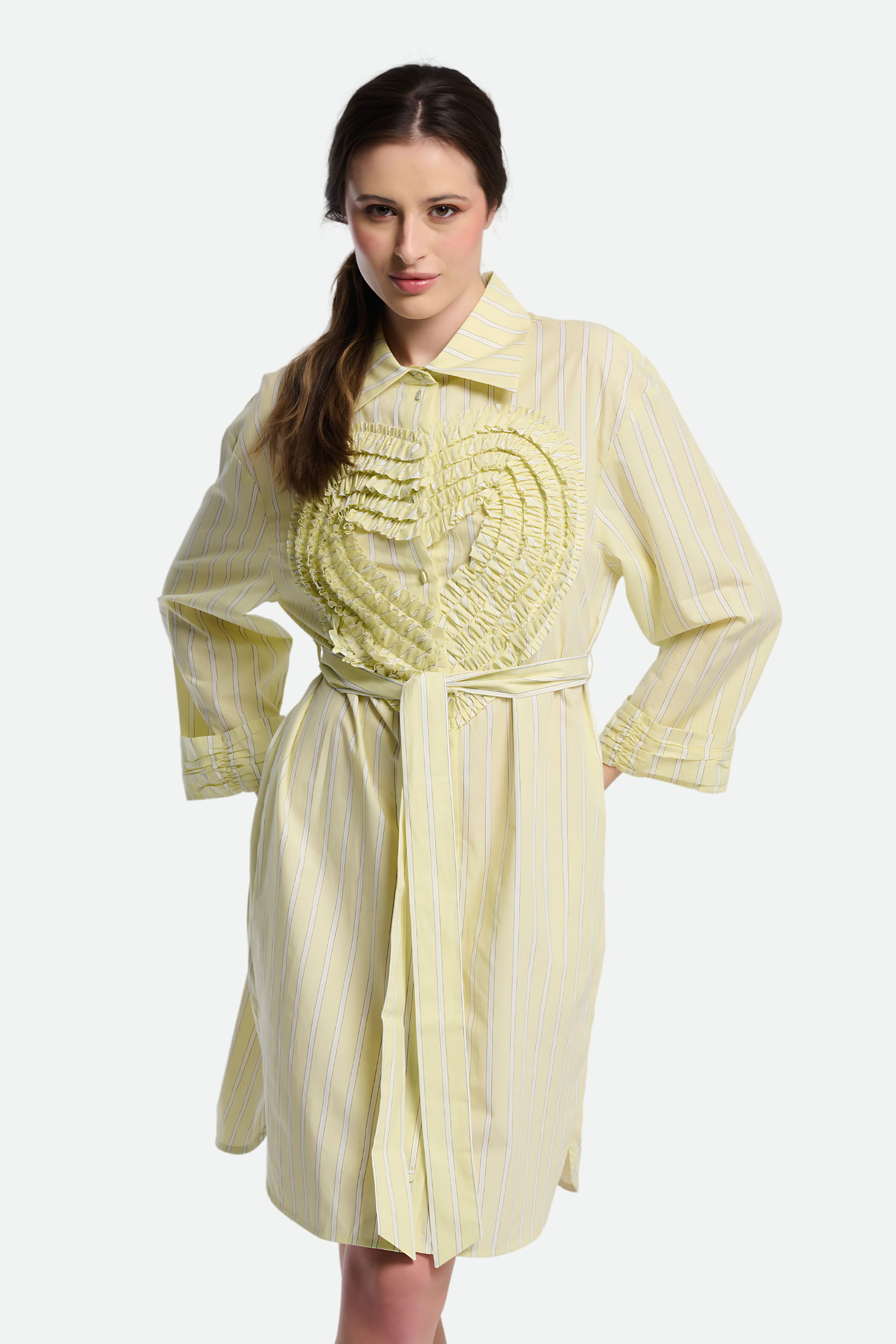 Twinset Shirt Dress Yellow