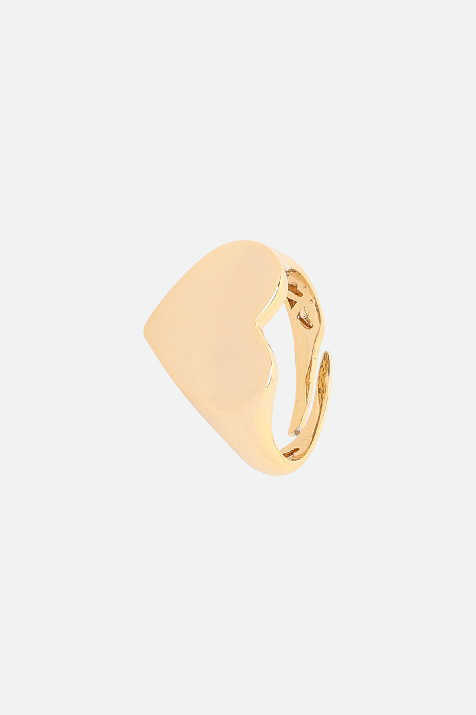 Melusina Bijoux Golden Heart Ring