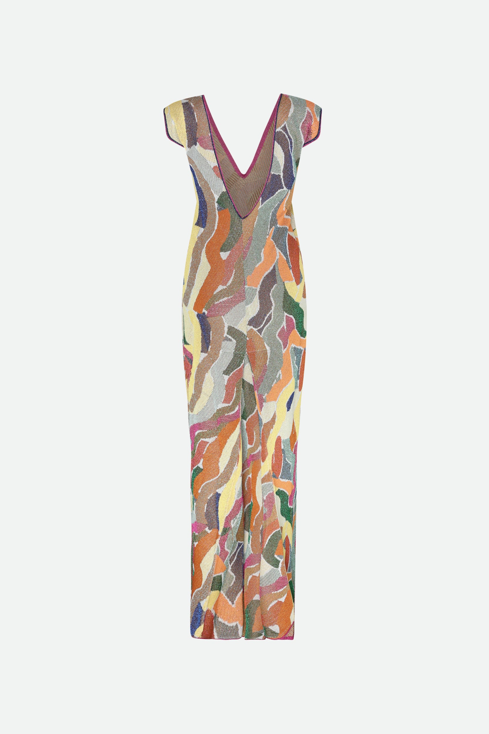 Circus Hotel Multicolor Print Midi Dress