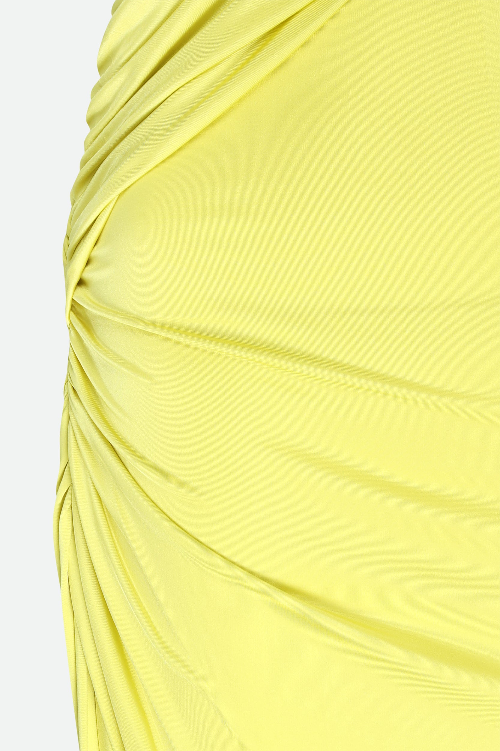 Circus Hotel Abito Mini One-Shoulder Yellow