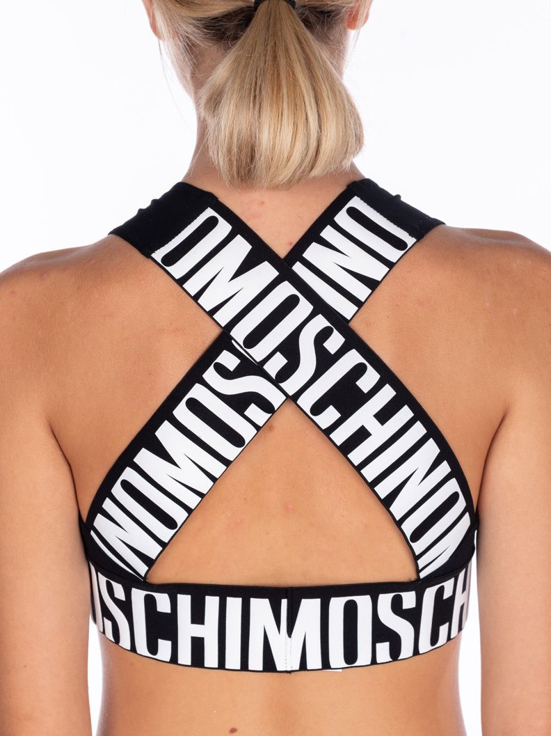 Moschino crop top store bra