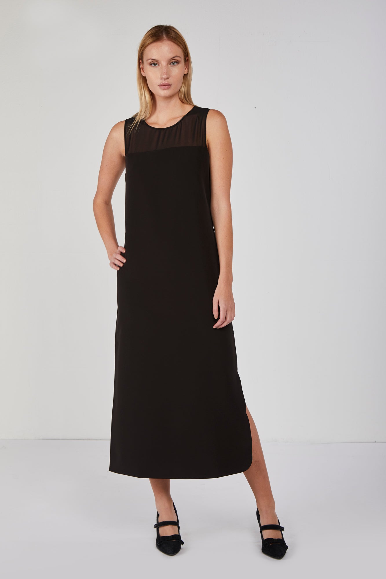 ARMANI EXCHANGE Black Midi Dress Loverlock